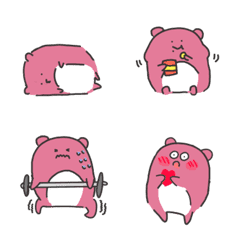 [LINE絵文字] PINK KUMA "PINKUMA”の画像