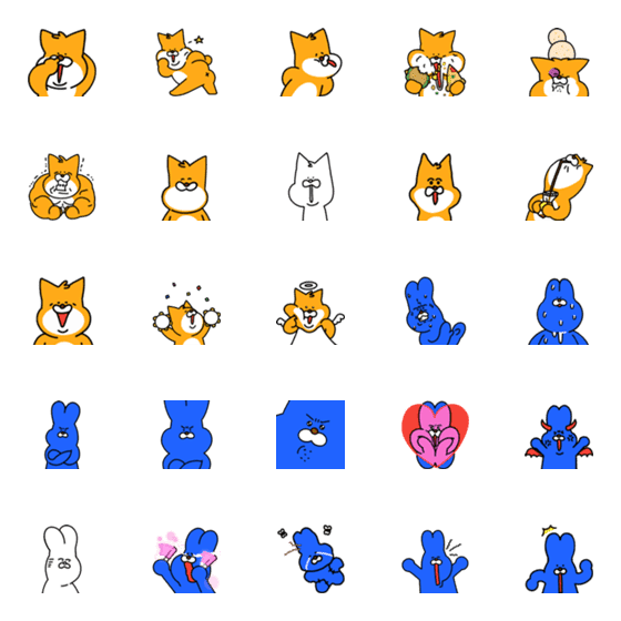 [LINE絵文字]ミミワチチの画像一覧