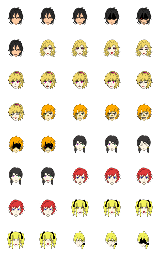 [LINE絵文字]4nigami The Original Emoji No.5  DLCの画像一覧