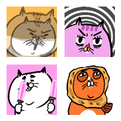 [LINE絵文字] ehcat emoji 6の画像