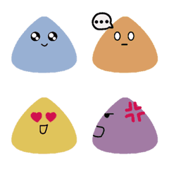 [LINE絵文字] Cute rice ball emoticon iconの画像