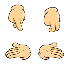 [LINE絵文字] Common hand emojisの画像