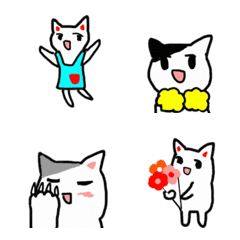 [LINE絵文字] 動くねこのかわいくて面白い絵文字の画像