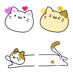 [LINE絵文字] にゃ〜ん！ねこづくし 絵文字の画像