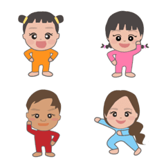 [LINE絵文字] ちびっこの日常♥の画像