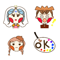 [LINE絵文字] Five Elements World-Emoticonsの画像