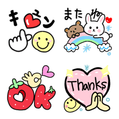 [LINE絵文字] シンプル❤春の絵文字の画像