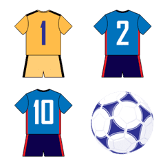 [LINE絵文字] サッカーのユニフォームの画像