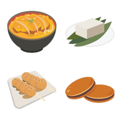 [LINE絵文字] 和食、日本の食べ物 絵文字 Vol.3の画像