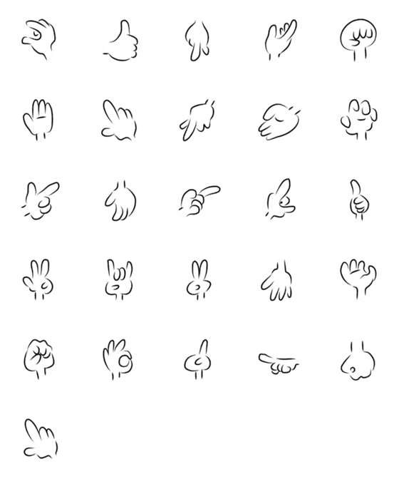 [LINE絵文字]communicative handの画像一覧