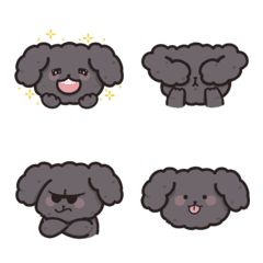 [LINE絵文字] Bo Niu 超かわいいプードルの画像