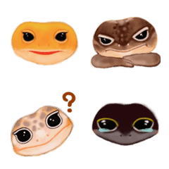 爬虫類（ヤモリ）絵文字の絵文字メイン画像