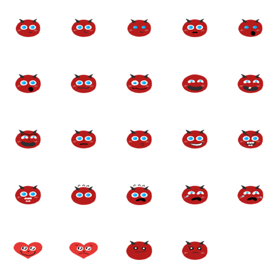 [LINE絵文字]毎日の気分 2の画像一覧