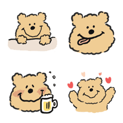 [LINE絵文字] Fluffy bear friendの画像