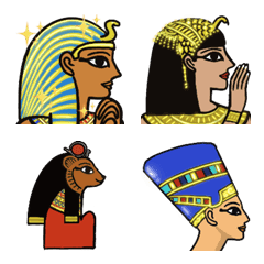 古代エジプト人と神々の絵文字