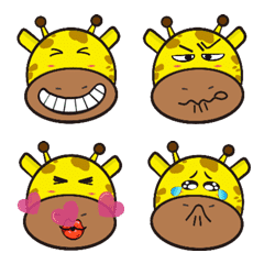 [LINE絵文字] Animated Emoji of The Giraffeの画像