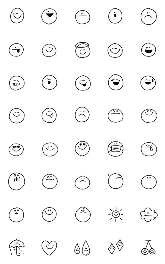 [LINE絵文字]動く雑ゆるシンプルの画像一覧