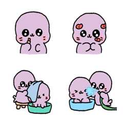 [LINE絵文字] little seal in loveの画像