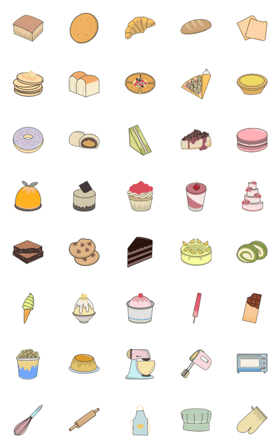 [LINE絵文字]All is bakeryの画像一覧