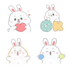 [LINE絵文字] Rabbit cute 1の画像
