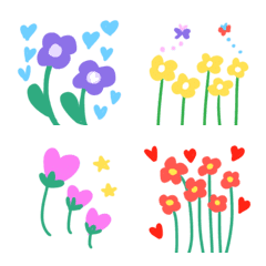 [LINE絵文字] ボタニカル Flower 絵文字の画像