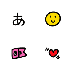 [LINE絵文字] 小さい！ごま文字の画像