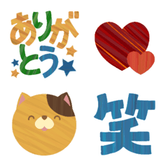 [LINE絵文字] おっとりネコさん 見やすい大きめ絵文字の画像