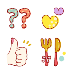 [LINE絵文字] シンプル使いやすい♪トークのかざり絵文字の画像