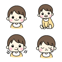 [LINE絵文字] 赤ちゃん 色々な表情 絵文字 ママパパの画像