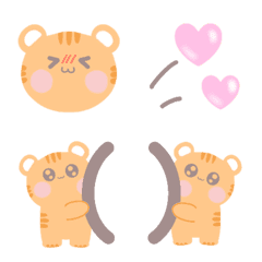 [LINE絵文字] Tiger Bear miniの画像