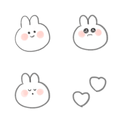 [LINE絵文字] ゆるかわうささん絵文字の画像