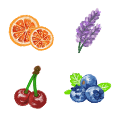 [LINE絵文字] Vegetables and fruits can stay prettyの画像