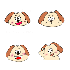犬のプリンちゃんの絵文字メイン画像