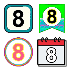 [LINE絵文字] Emoji Number 0-9 V.3の画像