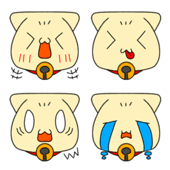 [LINE絵文字] みけんしわねこの画像