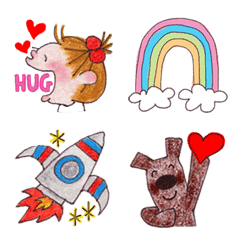 [LINE絵文字] COCO and Wondrous Emoji 9の画像