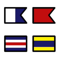 国際信号旗の絵文字の絵文字メイン画像