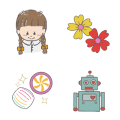 [LINE絵文字] 昭和レトロな絵文字の画像