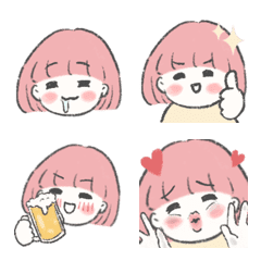 [LINE絵文字] momoko emojiの画像