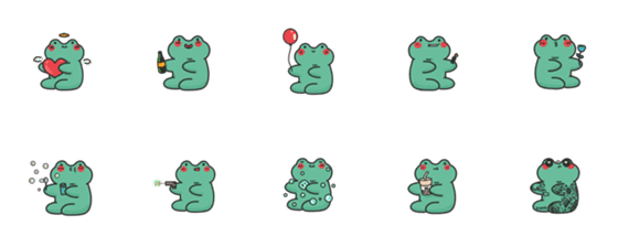 [LINE絵文字]thisisfrogcandyの画像一覧