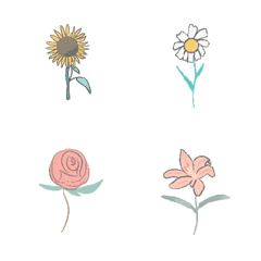 [LINE絵文字] I am Flower emojiの画像