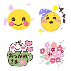 [LINE絵文字] Usable daily emojisの画像