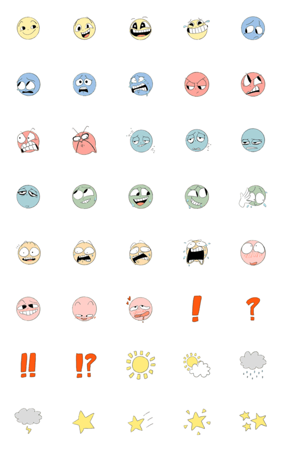 [LINE絵文字]ava's practical emojiの画像一覧