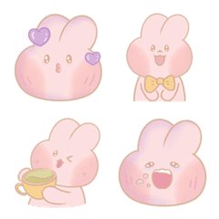 [LINE絵文字] Mumii | pink rabbit vol.1の画像