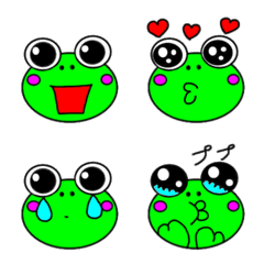 使いやすい！可愛いカエルの絵文字の絵文字メイン画像