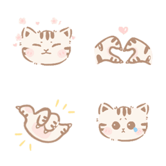 [LINE絵文字] Cute tabby cat1の画像