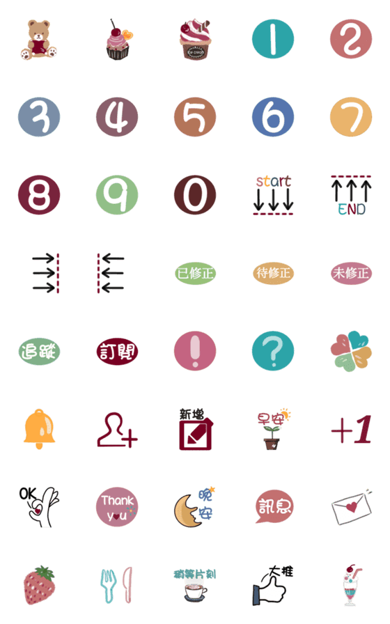 [LINE絵文字]notebook stickers2の画像一覧