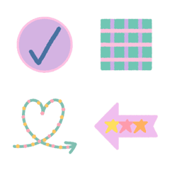 [LINE絵文字] Everyday Emojis: Sweet Summer Colorsの画像