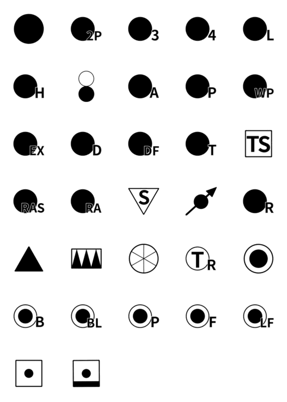 [LINE絵文字]電気図記号 4の画像一覧