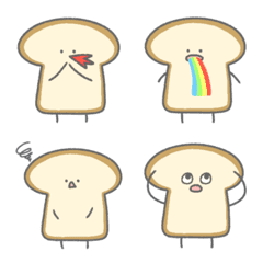 [LINE絵文字] 使いやすいね！食パンはん！の画像